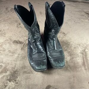 Men's Ariat Black Leather Cowboy Boots size 11